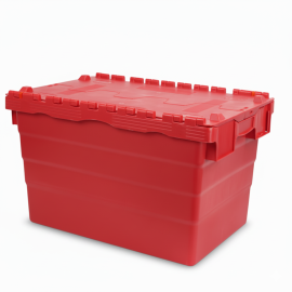 Distributie bak, 60x40x36-5cm, rood, Inhoud 68 liter, PP, NORAH Plastics