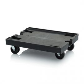 ESD Transport onderstel, Antistatisch, stapelbakken 80x60cm, NORAH Plastics