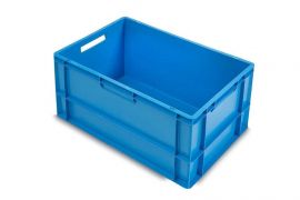 Kunststof Stapeldoos, 60x40x32cm, Blauw, PP, NORAH Plastics