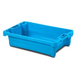 Viskist 60x40x15,5cm, Inhoud 20 liter, Blauw, HDPE, NORAH Plastics