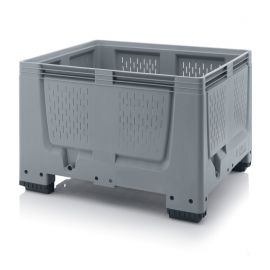 Palletbox 120x100x79cm, 4 poten, inhoud 670 liter, NORAH Plastics