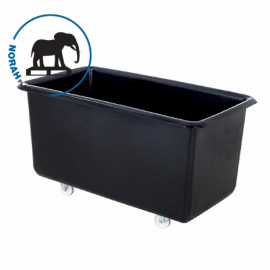 Kunststof Transportwagen 450 liter, zwart, ECO LINE