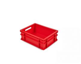 Kunststof stapelbak, 40x30x17cm, Inhoud 15-liter, Rood - NORAH-Plastics