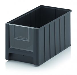 Magazijnbak 35x21x20cm, inhoud 11,7 liter met insteek zichtvenster