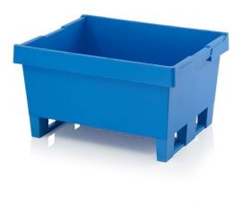 Nestbare bak 80x60x42cm, inhoud 115 liter, 2 sleeplatten, NORAH Plastics