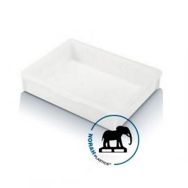 Food Stapelbak 46,5x36x8,2cm, inhoud 10 liter, glad design, NORAH Plastics