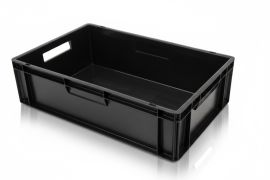 Stapelkist, 60x40x17cm, inhoud 33 liter, RE-PP, Euronorm, NORAH Plastics