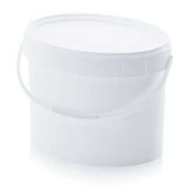 Ovale emmer met deksel, inhoud 18,8 liter