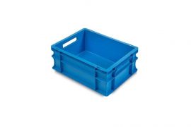 Stapelbox 40x30x17cm, inhoud 15 liter, blauw, NORAH Plastics