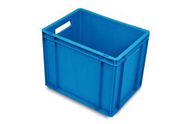 Blauwe stapelbox, 40x30x32,5cm, Kleur blauw, Inhoud 30 liter, NORAH Plastics