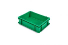 Stapelbak 40x30x12cm, inhoud 10 liter, blauw, NORAH Plastics