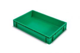 Stapelbak 60x40x12cm, inhoud 20 liter, groen, NORAH Plastics