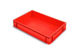 Stapelbak 60x40x12cm, inhoud 20 liter, rood, NORAH Plastics