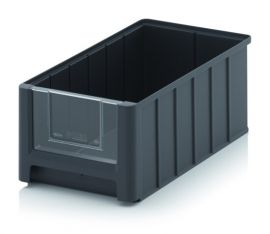 Magazijnbak 35x21x15cm, inhoud 8,6 liter met insteek zichtvenster